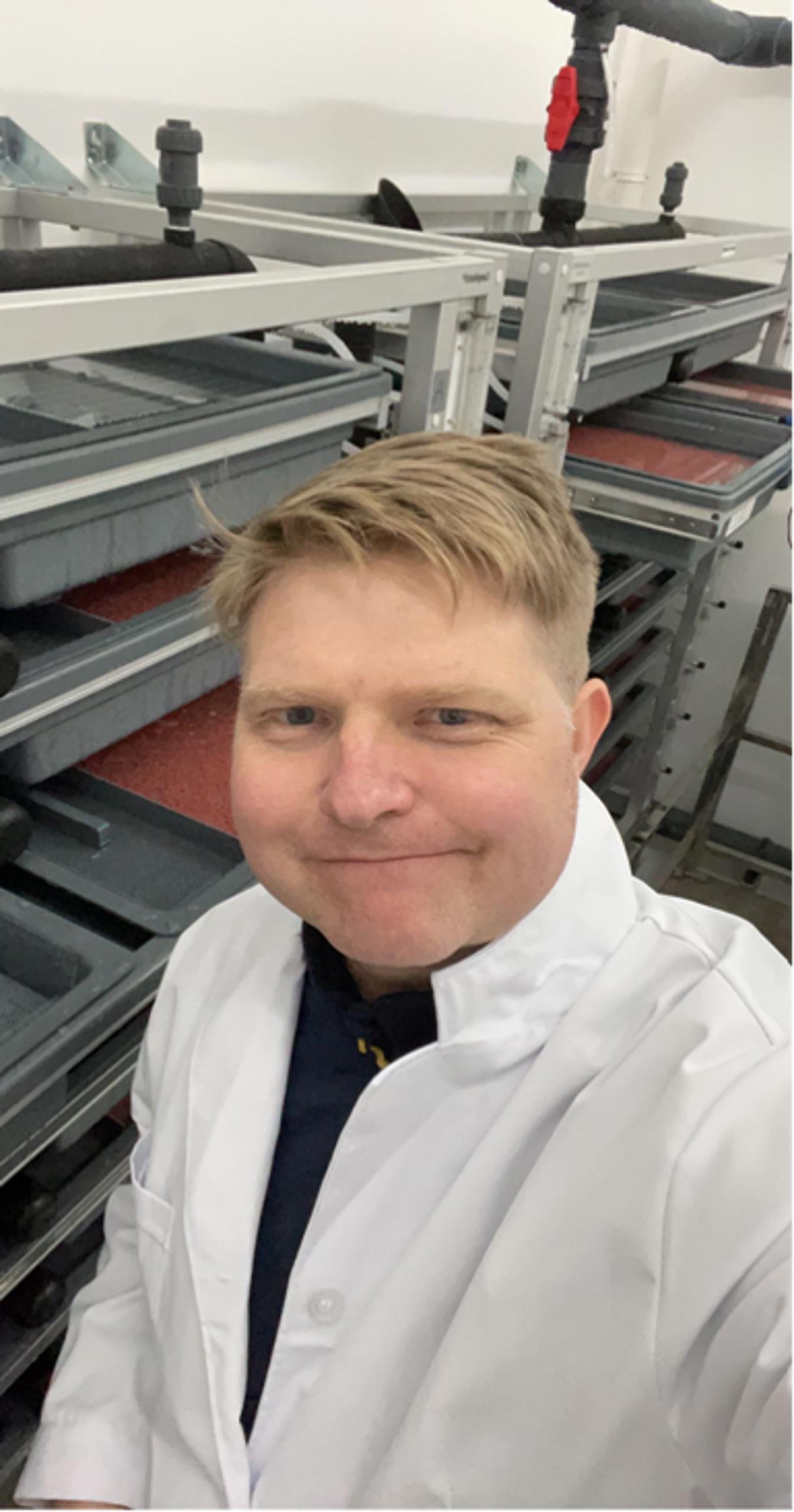 Ola Frøvik pleased to receive our precious eggs